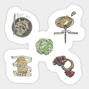 Food flash sheet Sticker